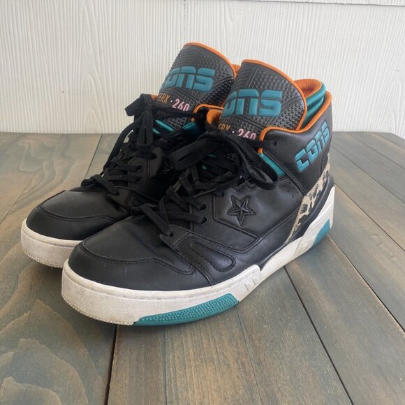 Converse Cons ERX 260 Just Don Animal Pack Black Hi top Teal Men's Size 11 (L6) - Picture 1 of 8